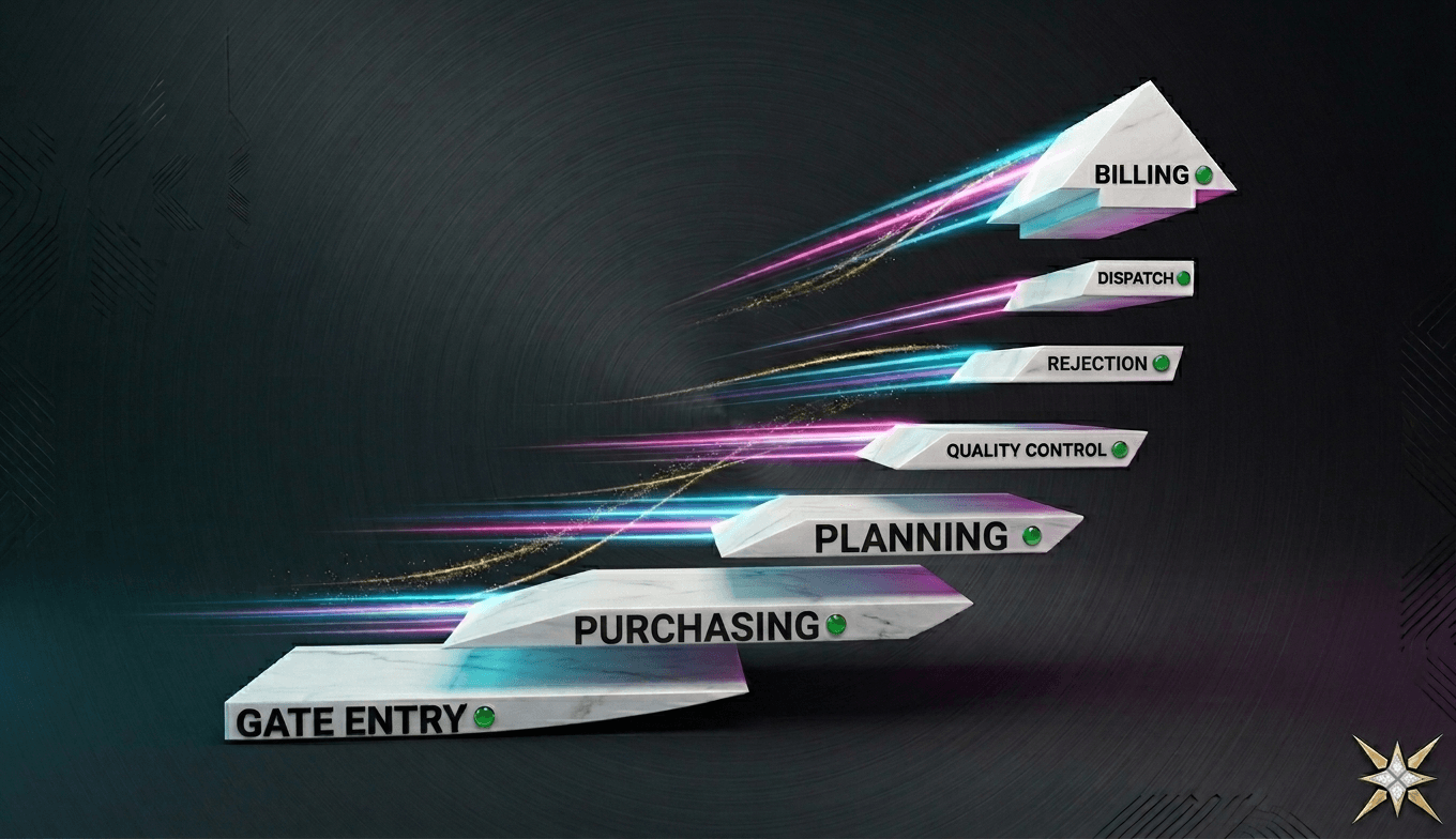 Syncrra ERP: Control Manufacturing From Gate Entry to Billing in Real Time
